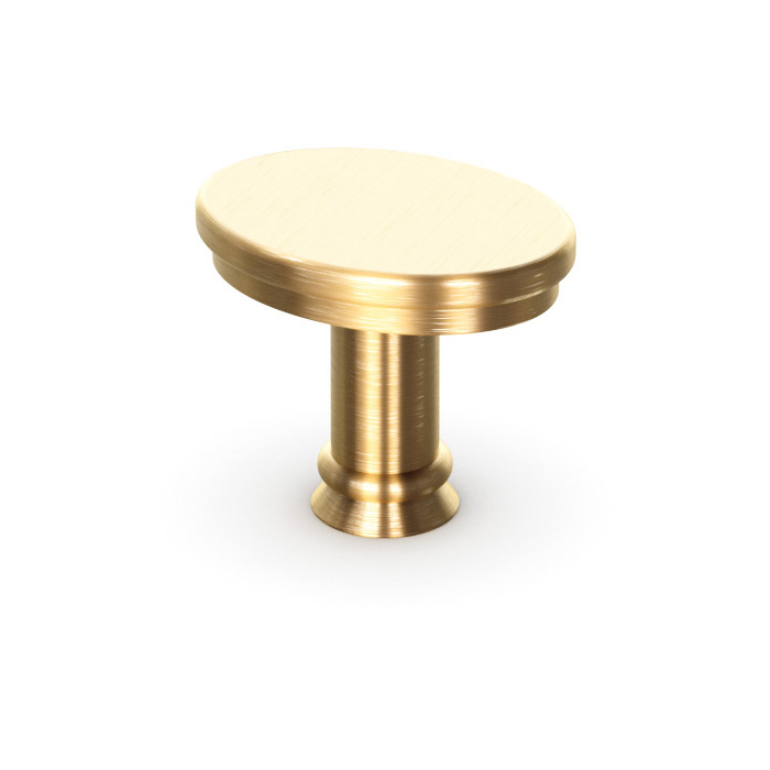 Stamped Knob - Modern Brushed Gold